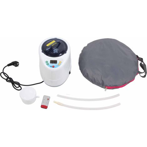 Appareil à vapeur 2L avec sauna portable pliable, cabine de vapeur pliante pour maison, foyer, prise UE 220V. (1/5)