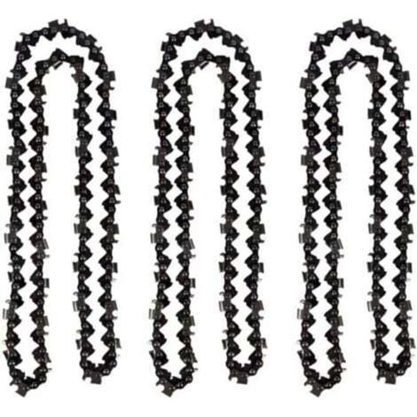 Chaîne de tronçonneuse 50 cm – Lot de 3 pièces, pas 0,325", épaisseur 1,5 mm, 76 maillons – Compatible Timberpro, Hyundai, TRIMEC (1/4)