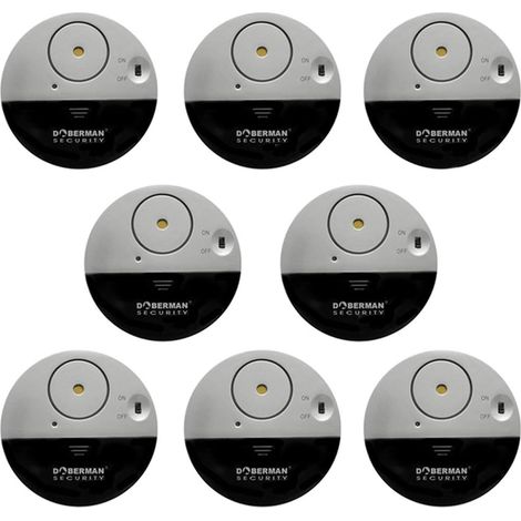 Alarme de Fenêtre sans Fil avec Capteur de Vibration - Détecteurs de Vibration 100 dB pour Vitre et Porte - Alarme Anti-Intrusion Ultra-Mince (1/5)