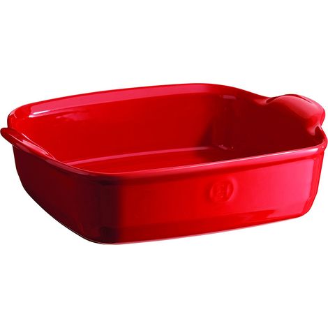 ASSIETTE CARREE EN CERAMIQUE 28X24X7.5CM GRAND CRU (1/2)