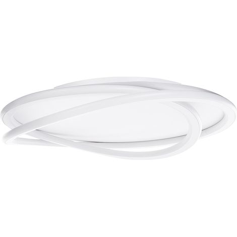 Lámpara de techo luces LED integradas redonda blanco Leylan
