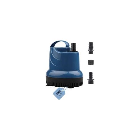 – 2500 l/h 40-W-Tauchpumpe – 2,3 m Förderhöhe – 2,5 m Kabel – Flachansaugung bis 1 cm – Für Teiche und Hydrokultursysteme – Crezuo (1/4)