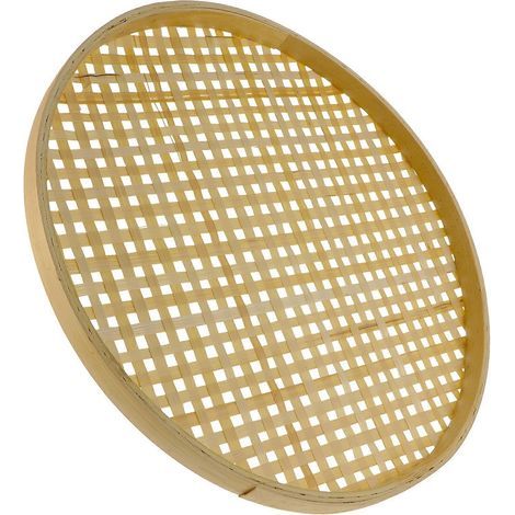 Tamis en bambou tressé, tamis en bambou de qualité supérieure, tamis en bambou multifonctionnel-30X30X1.5CM (1/3)