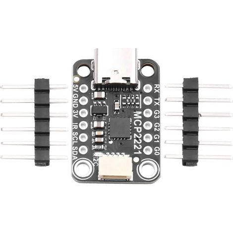 Convertisseur analogique-numérique (ADC) MCP2221A USB vers GPIO pour module convertisseur d'interface I2C (1/5)
