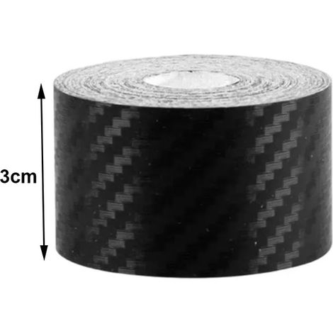 (3 cm - 5 m) Bande adhésive de protection en fibre de carbone nano pour seuil de porte de voiture, film protecteur imperméable pour pare-chocs et autres surfaces. (1/4)