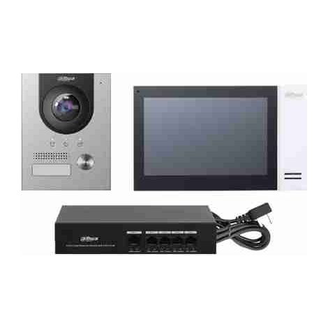 KTP01L(F) - Kit VDP IP con VTH bianco, a incasso