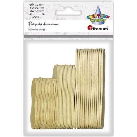 Bastoncini di legno cucchiai mix 45 pezzi