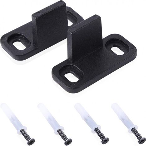 2pcs Sliding Door Trim, Barn Door Floor Tracks, Adjustable Bottom Rail Hardware No Slot (1/4)