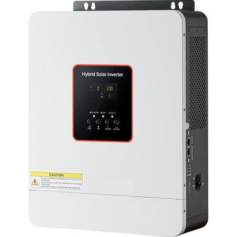 Onduleur hybride 3000W 24V DC à 230V AC avec onde sinusoïdale pure et contrôleur MPPT 80A pour usage domestique et hors réseau (1/5)