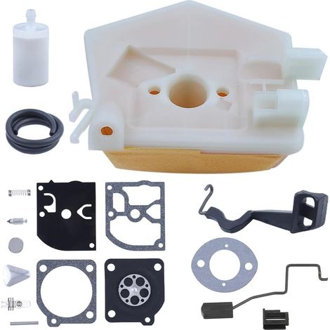 Kit de réparation de filtre à air, filtre à carburant, joint de carburateur, pour tronçonneuse Husqvarna 55 51, pour Zama Rb 45, 501778002, 503608401 (1/5)
