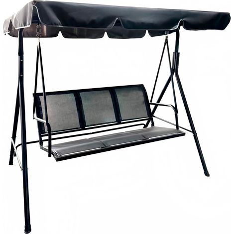 Lykke Hollywoodschaukel Eleganz, Schwarz (1/3)
