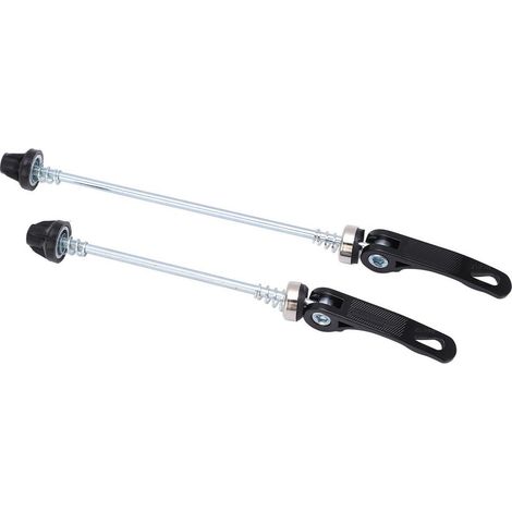 paire de tiges de déverrouillage rapide pour roues de vélo, moyeu avant et arrière, outils de cyclisme, noir (1/5)