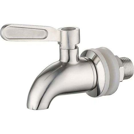 Distributeur d’eau rotatif en acier inoxydable 304. robinet 16 mm pour jus. bière. vin. fontaine à boisson. rechange argent (1/4)