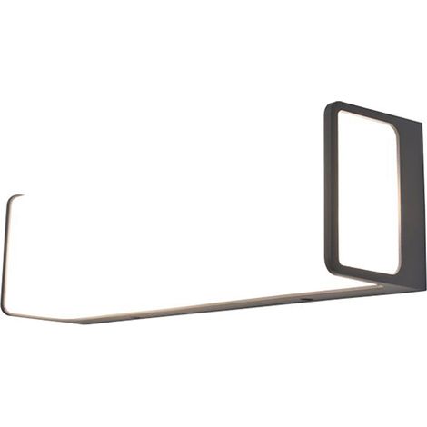 Lámpara de pared exterior LED Doblo Grafit de 34 W y 4000 K con protección IP54. (1/2)