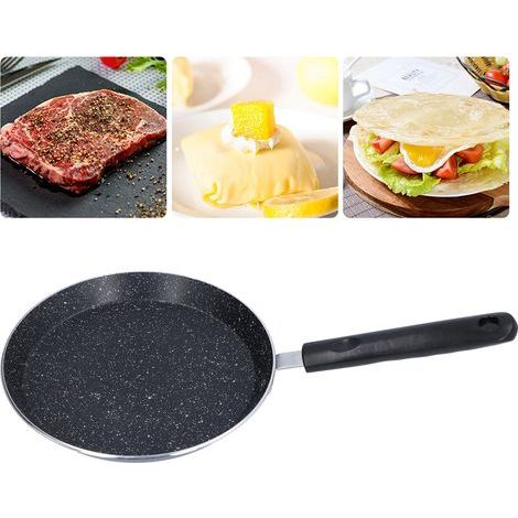 Inch Pancake Pan with Flat Bottom, Non-Stick Medical Stone, Induction Compatible (1/5)