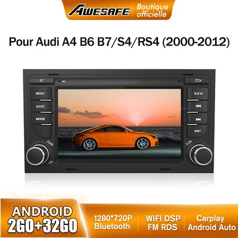 AWESAFE Autoradio Android 13 pour Audi A4 B6 B7/S4/RS4 (2000-2012) 2Go+32Go avec 7'' Écran Tactile avec GPS Carplay Android Auto (1/5)