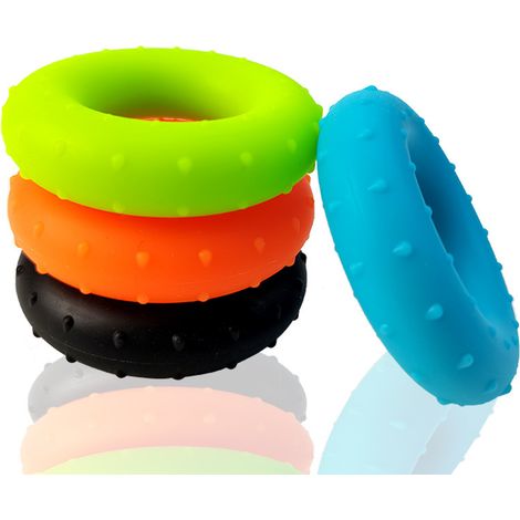 Entrenador de agarre de silicona para ejercicios de fortalecimiento de manos y terapia de fuerza de agarre. (1/5)