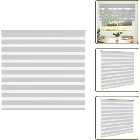 vidaXL Store zèbre gris clair largeur du tissu 150,9 cm polyester (1/5)