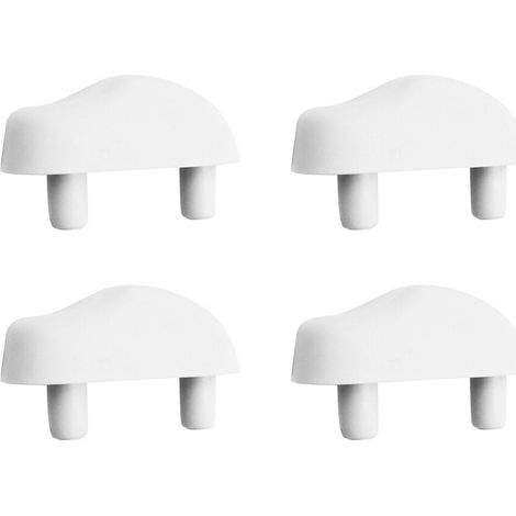 Paracolpi sagomati per wc con bordo tondo 42x25mm 4 pezzi (1/2)