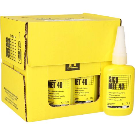 12x Klebstoff Sicomet 40 a 50 gr. pro Flasche (1 VPE / Packung) (1/5)
