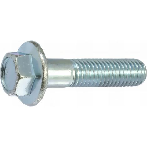 500 Vis métaux tête hexagonale embase crantée acier zingués blanc 8,8 DIN6921 diamètre 6,0 mm - Longueur 10 mm mm - Diamètre 6 mm