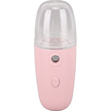 30 ml Gesichts-Feuchtigkeits-Dampfspray, 150 mAh tragbarer Gesichts-Luftbefeuchter, ideal zum Wandern (Pink). (1/5)