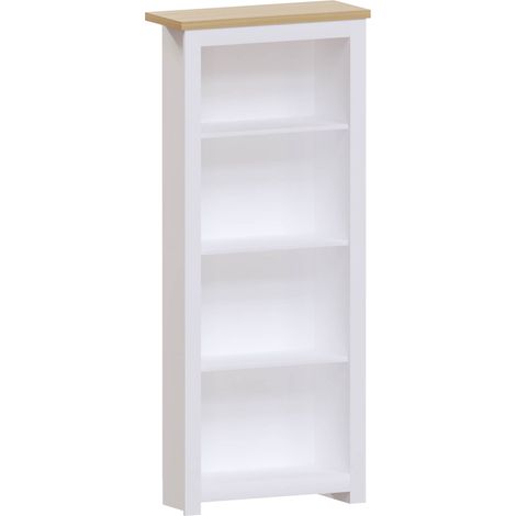 Arlington 4 Tier Bookcase Shelving Storage Unit, White