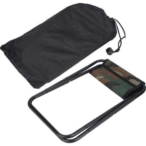 Chaise Pliante Portable - Acier Inoxydable Et Tissu Oxford - Pour Camping Randonnée Et Pêche - 1 Pièce (1/5)