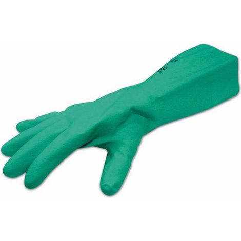 Guanti in Nitrile Sol-Vex Plus Tg. 7 colore Verde Confezione 12 Paia (1/2)