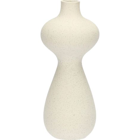 Vase Deco monofleur 2 Niveaux en résine ciment 13 x 13 cm Profondeur 32 cm Collection Multicurve (1/2)