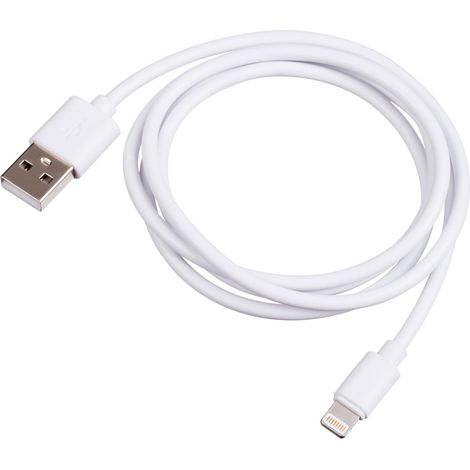 Cable USB Akyga AK-USB-30 USB A (m) / Lightning (m) 1m Blanco (1/3)
