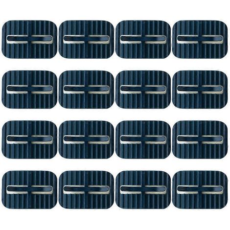 16 attaches pour sacs poubelle, clips de fixation antidérapants-5.7x4cm-Blue (1/3)