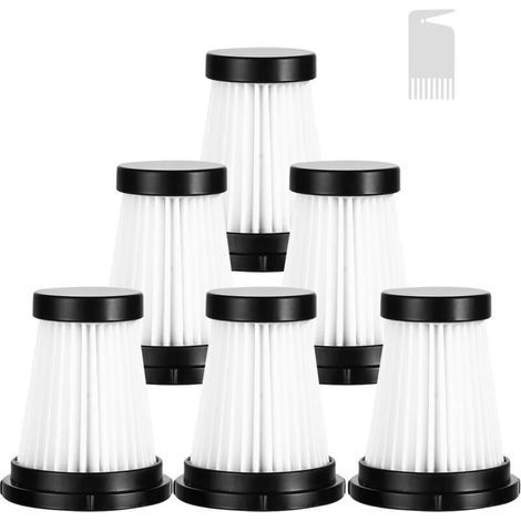 [NEVER USED] x Replacement HEPA Filters and 1 x Cleaning Brush for Moosoo K12, K12 Pro, K13 Cordless Vacuum Cleaner/Genius Invictus One 1.0 X7/2.0 Cordless Handheld Vacuum Cleaner Accessories (1/4)