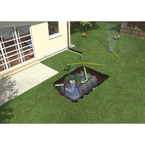 PLATIN XL Flachtank Pak.15000L DN160, Garten-Jet, begehbar