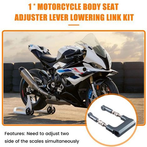 1. Color: Titanium Material: Aluminum Motorcycle body modification, seat height adjustment.