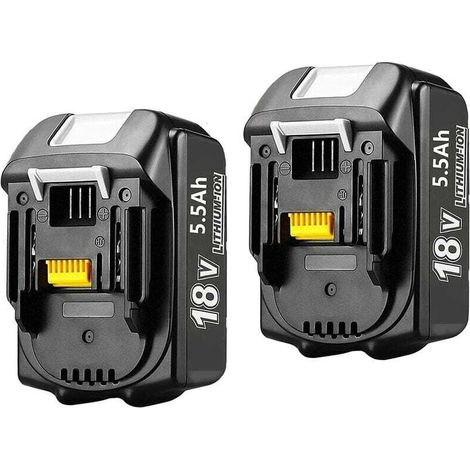 2Pack 18V 5.0Ah BL1860B replacement for Makita 18V battery BL1860B BL1850B BL1860 BL1830B BL1830 BL1840B BL1840 BL1835 BL1845 BL1850 1942053 LXT400 with LED display (1/5)