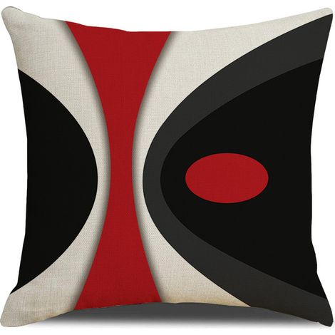 Striped throw pillowcase, home decor, cushion, sofa cover, pillowcase, geometric design, removable and washable, modern minimalist style -- Style 1 + pillow insert -- 5555cm