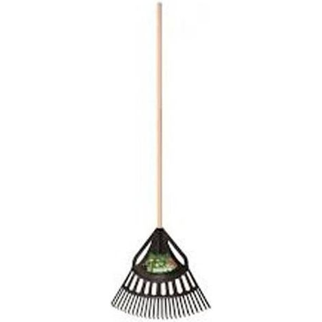 Balai à Feuille/Gazon 64 cm -  - Manche Bois 1m30 - Nettoyage Efficace et Pratique - D-Work
