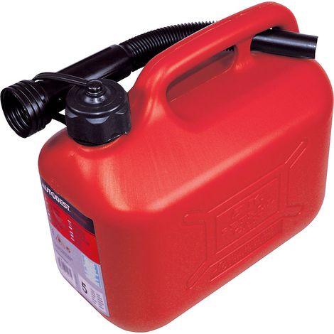 Jerrican plastique 5 litres HOMOLOGUE avec bec verseur - AUTOBEST