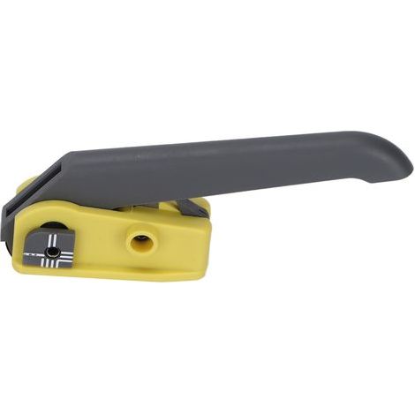 Pince à dénuder pour câbles optiques, adaptateur jaune-gris, ergonomique, robuste et durable, coupe-câbles optiques à double lame (KMSK) (1/5)