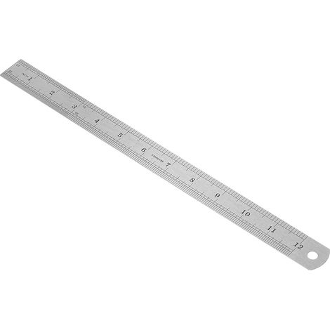 Règle Emoshayoga de 30 cm, en acier inoxydable, avec graduation (1/5)