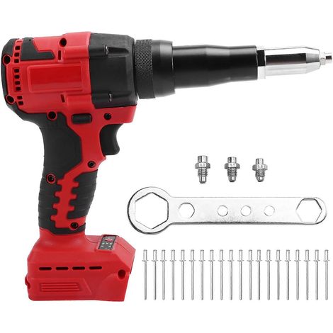Pince à riveter sans fil, sans balais, pour rivets à écrous de 4,8 mm, outil de rivetage automatique pour batterie Milwaukee 18V 20V (batterie non incluse) (1/5)