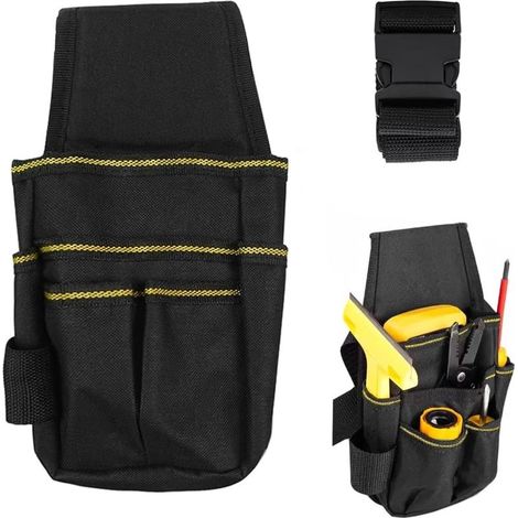 Tool Belt DIY Tool Belt Tool Bag with Belt Loop Tool Holder Removable and Adjustable Belt Tool Bag for Carpenter Electrician, Construction (1/4)