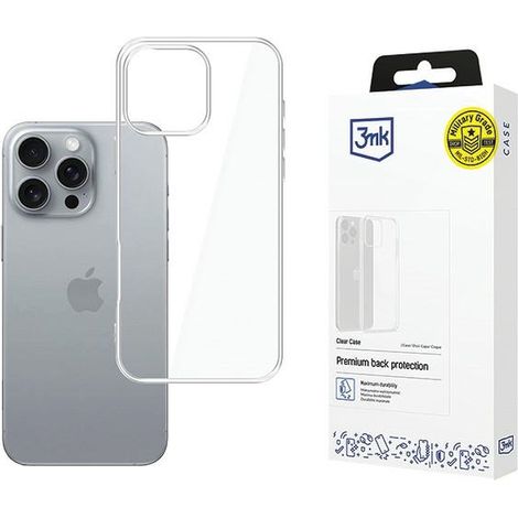 Funda para iPhone 16 Pro 3MK - funda transparente