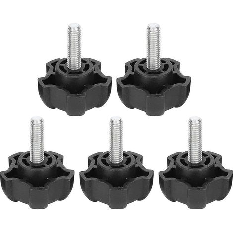 Bouton de serrage fileté M6, boutons de serrage manuels en plastique à tête étoilée, vis de serrage pour machines-outils