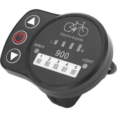 Panneau d'affichage LED étanche pour vélo électrique 36V/48V avec compteur de vitesse, batterie, interrupteur de phare et contrôleur KT. (1/5)