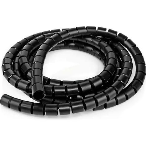 Nedis CMSW1316BK200 Tubo spiralato nero 2 m