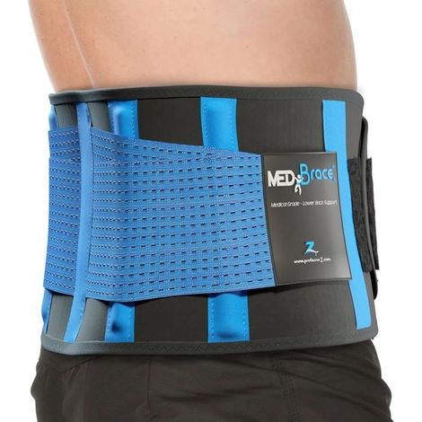 Ceinture de Soutien Lombaire Maintenir Bien Les Lombaires et Le Dos Soulage la Douleur 4 Ressorts Soutien Sangle Double Réglable XXL (1/5)