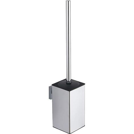 Porte-Brosse WC carré en Acier Inoxydable 304 (chromé) (1/5)