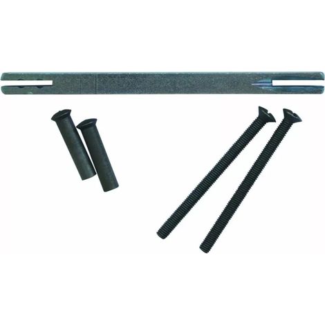 Sachet carré et vis pour ensemble de porte en fer forgé pour porte épaisseur de 58 à 68 mm cémenté patiné verni - BOUVET NOUVELLE